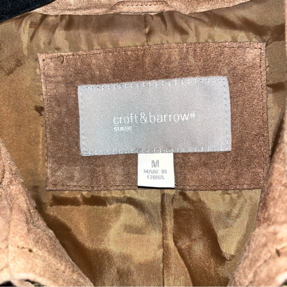Brown Suede Women's Structured Jacket - image 4